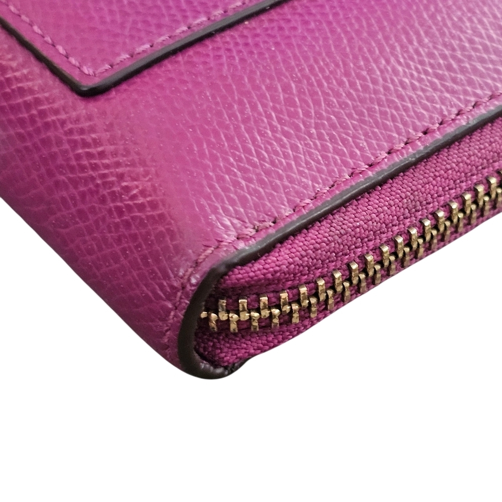 Coach Accordion Zip Around Crossgrain Leather Wallet - Picture 3 of 13
